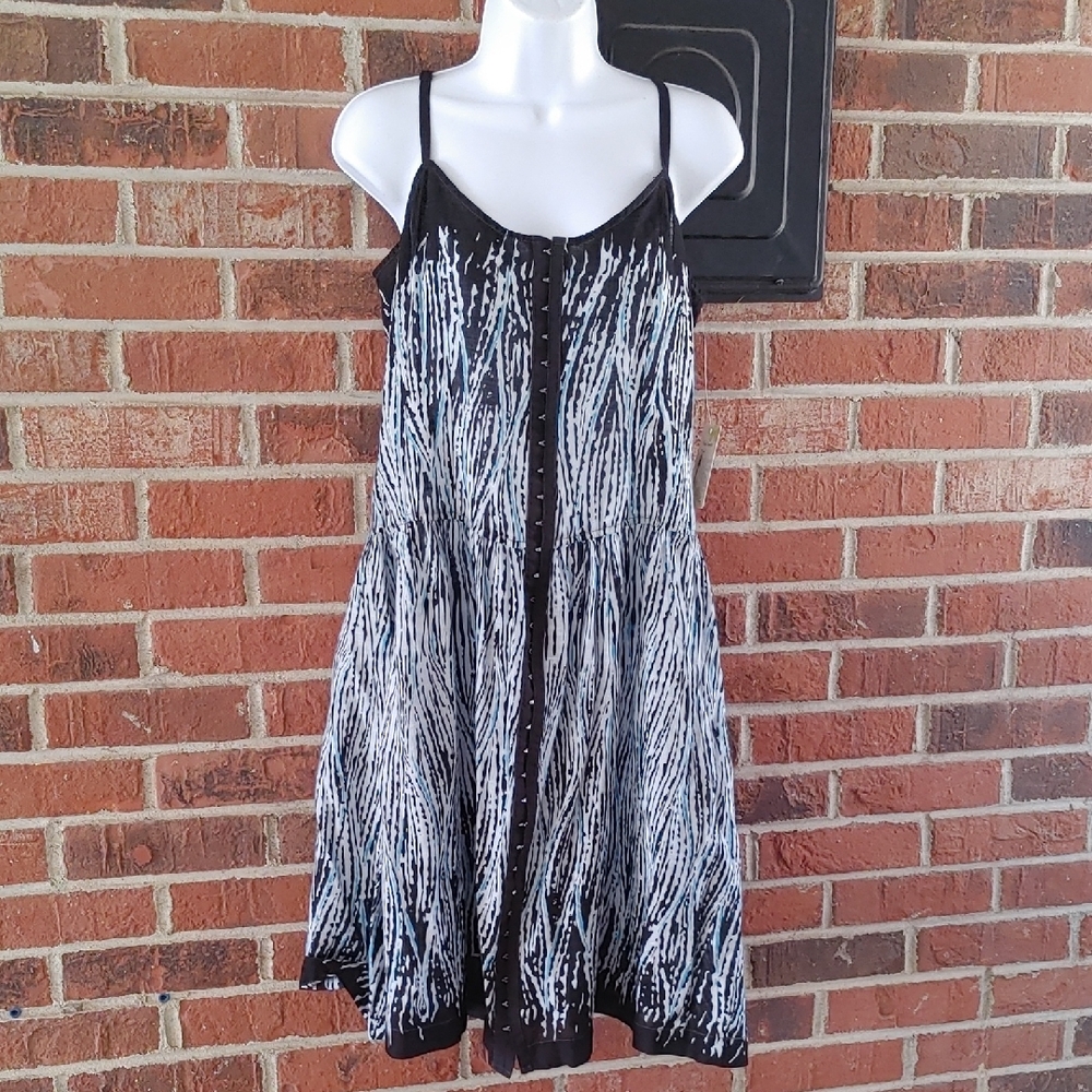 Free People Hook and Eye Front Close Sun Dress Size 12 (1270)